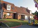 Longuenesse : les pompiers combattent un incendie aux abords d'une maison
