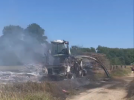Près de Boulogne-sur-Mer : un engin agricole prend feu, les pompiers évitent la propagation de l’incendie