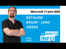 La minute de l’info de l’Avenir de l’Artois du mercredi 11 juin 2025