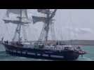 Escale à Calais : le Belem plus vieux trois mats français, est arrivé au port 