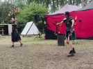 Spectacle de feu de la horde d'Emeriass à Guînes.