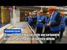Avant d'inaugurer Verkor, le ministre de l'Industrie a visité la cartonnerie Gondardennes à Wardrecques 