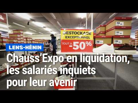Lens-Hénin chez Chauss'Expo en liquidation, des salariés