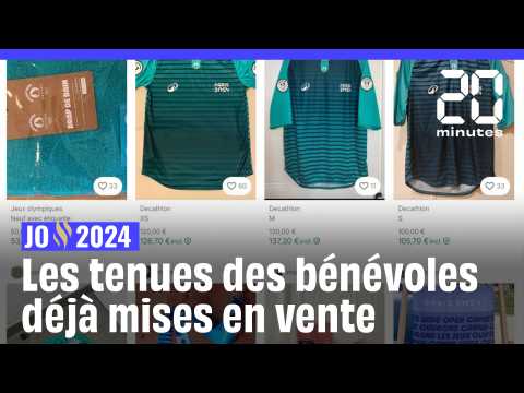 JO 2024 : Des bobs  230, des t-shirts  150, les tenues des bnvoles  dj vendues sur Vinted