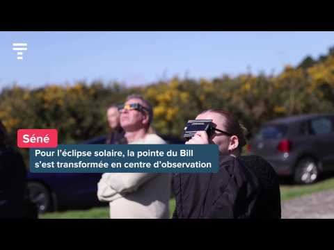 Pour l'éclipse, la pointe du Bill à Séné s'est transformée en